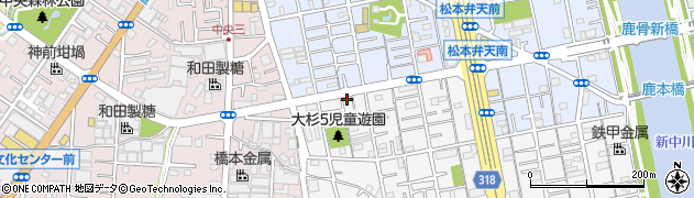 東京都江戸川区大杉5丁目13-7周辺の地図