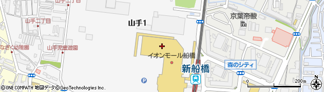 スタジオアリスイオンモール船橋店周辺の地図