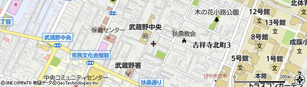 武蔵野市立北町高齢者センターコミュニティケアサロン周辺の地図