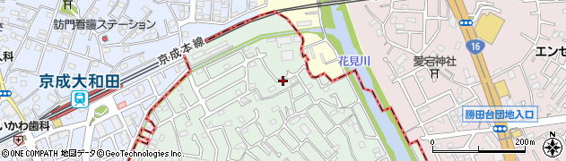 横戸第六天公園周辺の地図