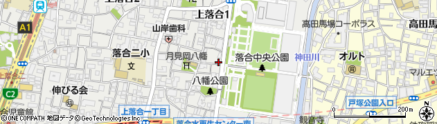 東京都新宿区上落合1丁目8-1周辺の地図