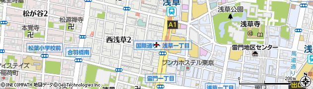 海宝丸浅草店周辺の地図
