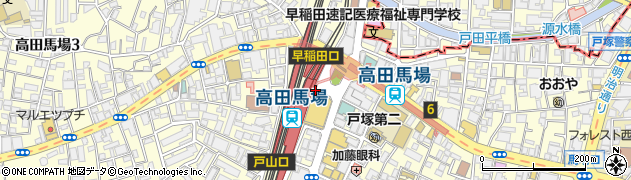 ビッグボックス・高田馬場周辺の地図