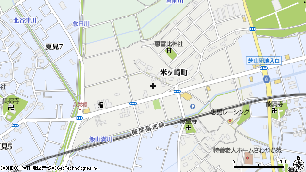 〒273-0861 千葉県船橋市米ケ崎町の地図