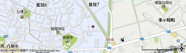 千葉県船橋市夏見7丁目周辺の地図