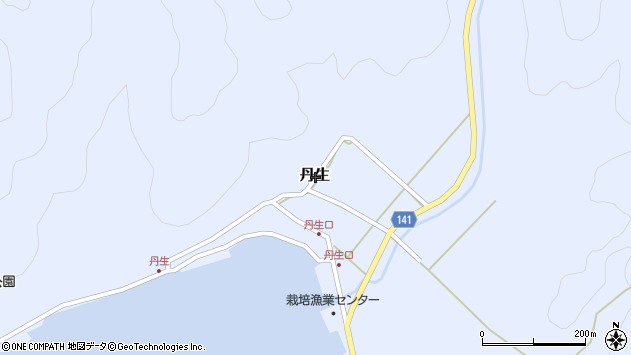 〒919-1201 福井県三方郡美浜町丹生の地図
