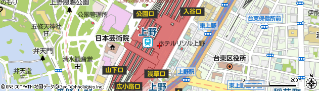 ＫＯＭＥＨＹＯ　買取センターアトレ上野周辺の地図