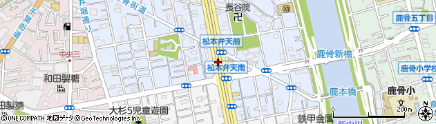 松本弁天周辺の地図