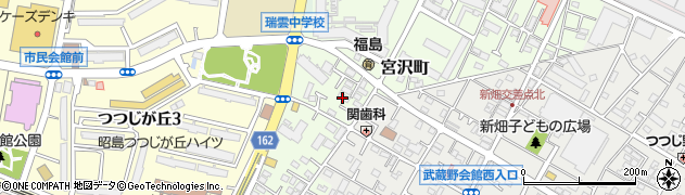 東京都昭島市宮沢町周辺の地図