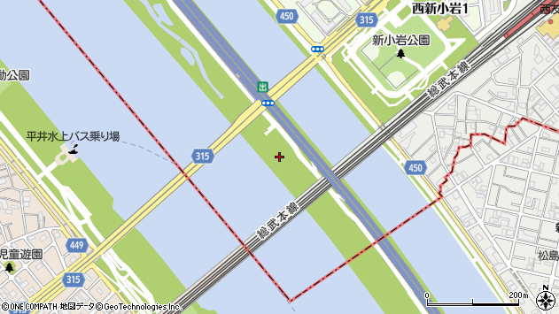 〒124-0025 東京都葛飾区西新小岩の地図