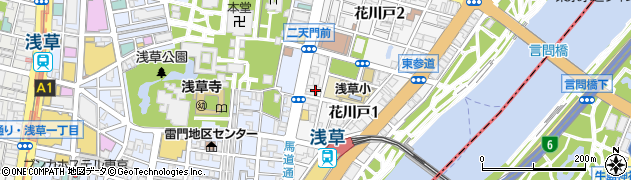 浅草安田歯科醫院周辺の地図
