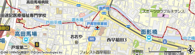 戸塚警察署前周辺の地図