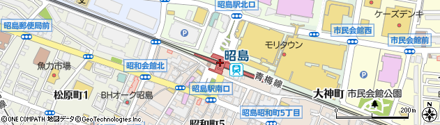ラフィネＪＲ昭島駅店周辺の地図
