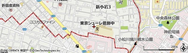 東京都葛飾区新小岩3丁目24周辺の地図