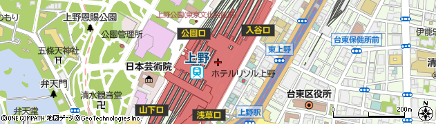 麻布茶房 アトレ上野店周辺の地図