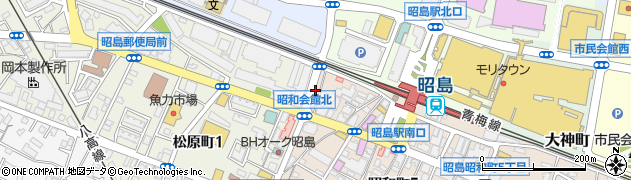 クリーニング白百合２１昭島店周辺の地図