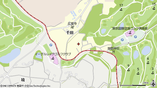 〒289-2246 千葉県香取郡多古町千田の地図