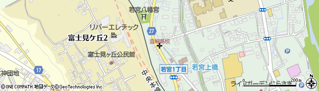 韮崎高校周辺の地図