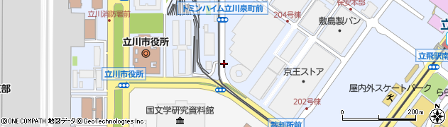 トミンハイム立川泉町前周辺の地図