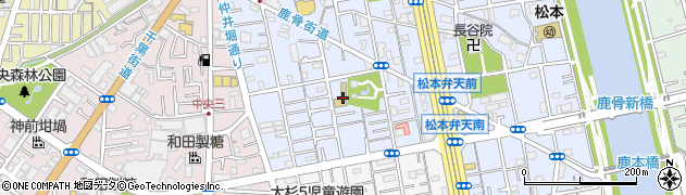 東京都江戸川区松本1丁目周辺の地図