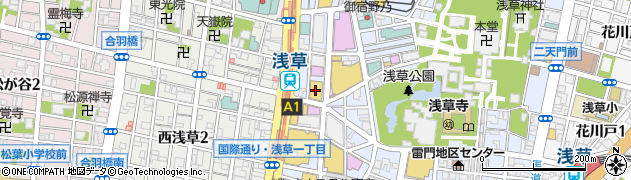 ドン・キホーテ浅草店周辺の地図