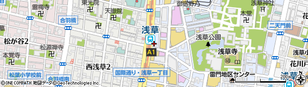カラオケ館 浅草国際通り店周辺の地図
