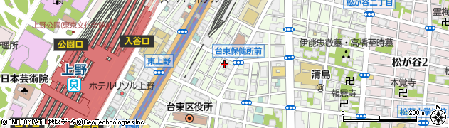 藤和上野コープ管理室周辺の地図