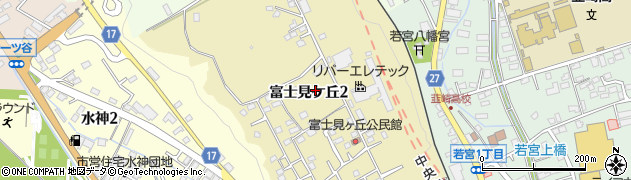 山梨県韮崎市富士見ケ丘周辺の地図