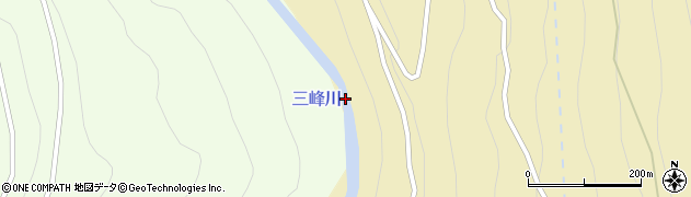 三峰川周辺の地図