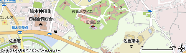 旧堀田邸周辺の地図