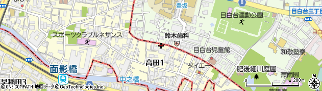 東京都豊島区高田1丁目10-16周辺の地図