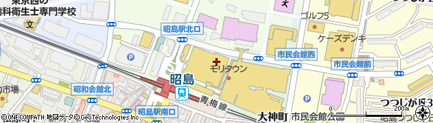 京王百貨店モリタウン店周辺の地図