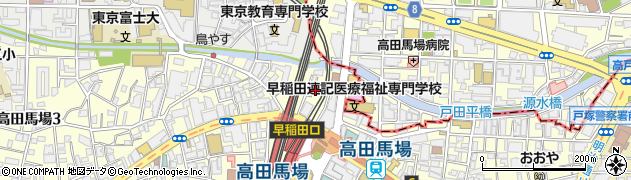 金太郎　高田馬場店周辺の地図