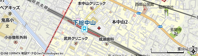 ダイソーミレニティ中山店周辺の地図