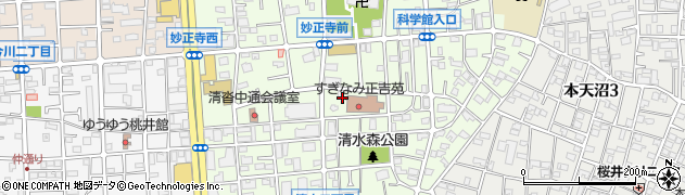 東京都杉並区清水周辺の地図