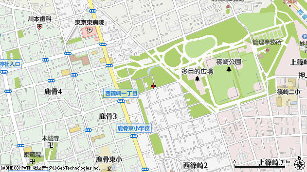〒133-0055 東京都江戸川区西篠崎の地図