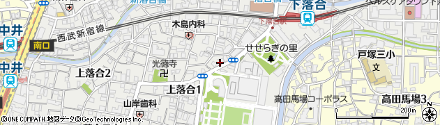 東京都新宿区上落合1丁目11周辺の地図