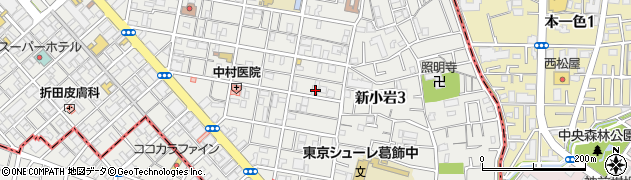 東京都葛飾区新小岩3丁目6-14周辺の地図