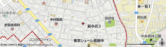 東京都葛飾区新小岩3丁目6-9周辺の地図