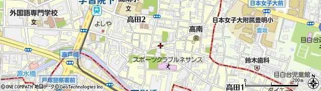 東京都豊島区高田1丁目27周辺の地図