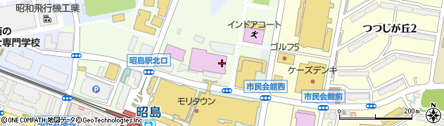 東京都昭島市田中町周辺の地図