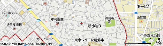 東京都葛飾区新小岩3丁目6-7周辺の地図