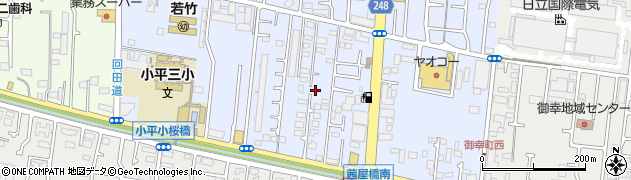 東京都小平市回田町245周辺の地図