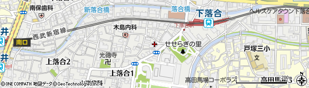東京都新宿区上落合1丁目12周辺の地図