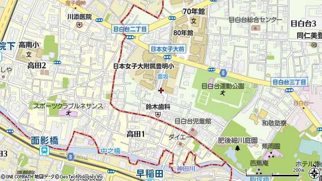 〒112-0015 東京都文京区目白台の地図