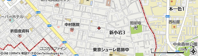 東京都葛飾区新小岩3丁目6-6周辺の地図
