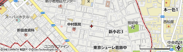 東京都葛飾区新小岩3丁目6-2周辺の地図