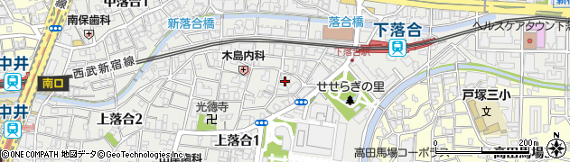 東京都新宿区上落合1丁目12-10周辺の地図