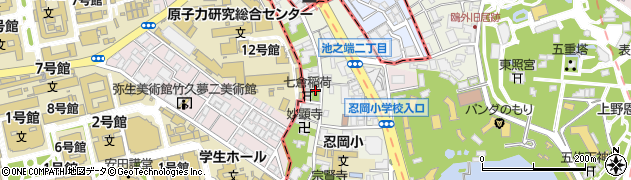 七倉児童遊園周辺の地図