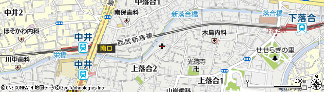 名鉄協商中井駅東駐車場周辺の地図